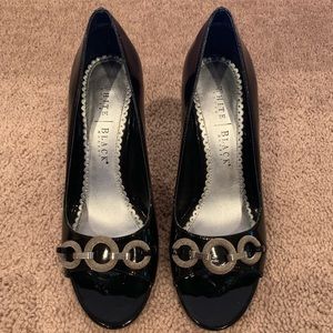 WHBM sexy patent peep toe - 4 inch heel